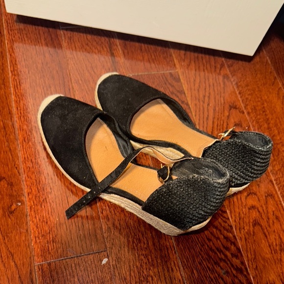 H&M Shoes - H&M Black Espadrilles with Woven T-Strap Design